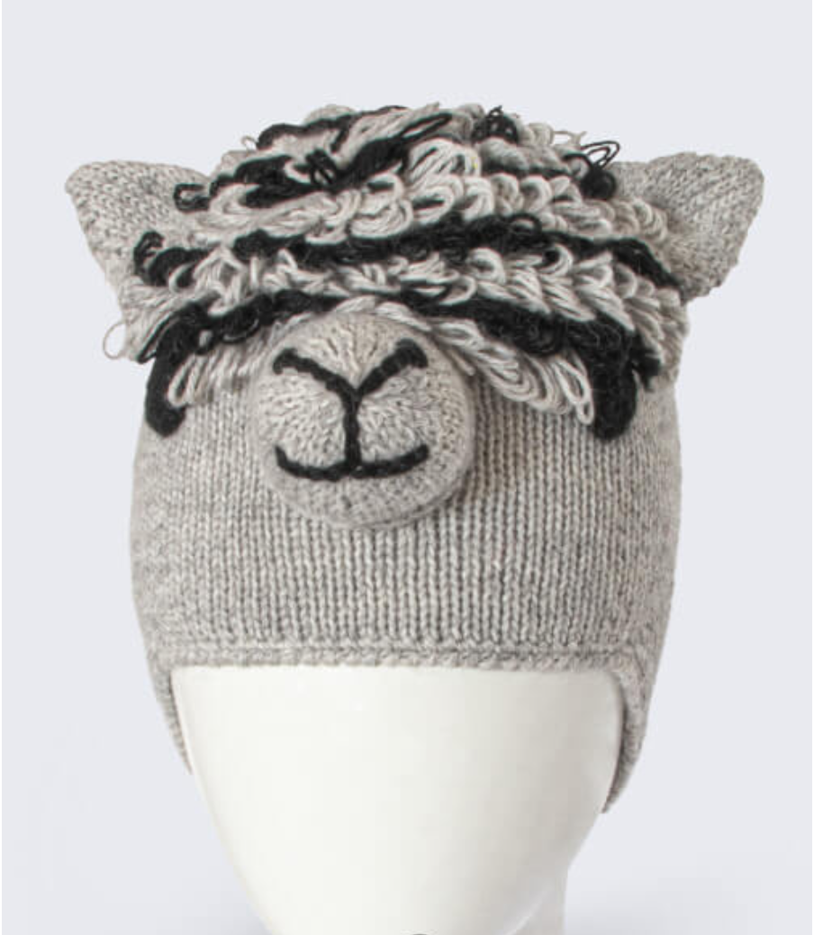 Alpaca Fur Hat (5 Color Options) Grey